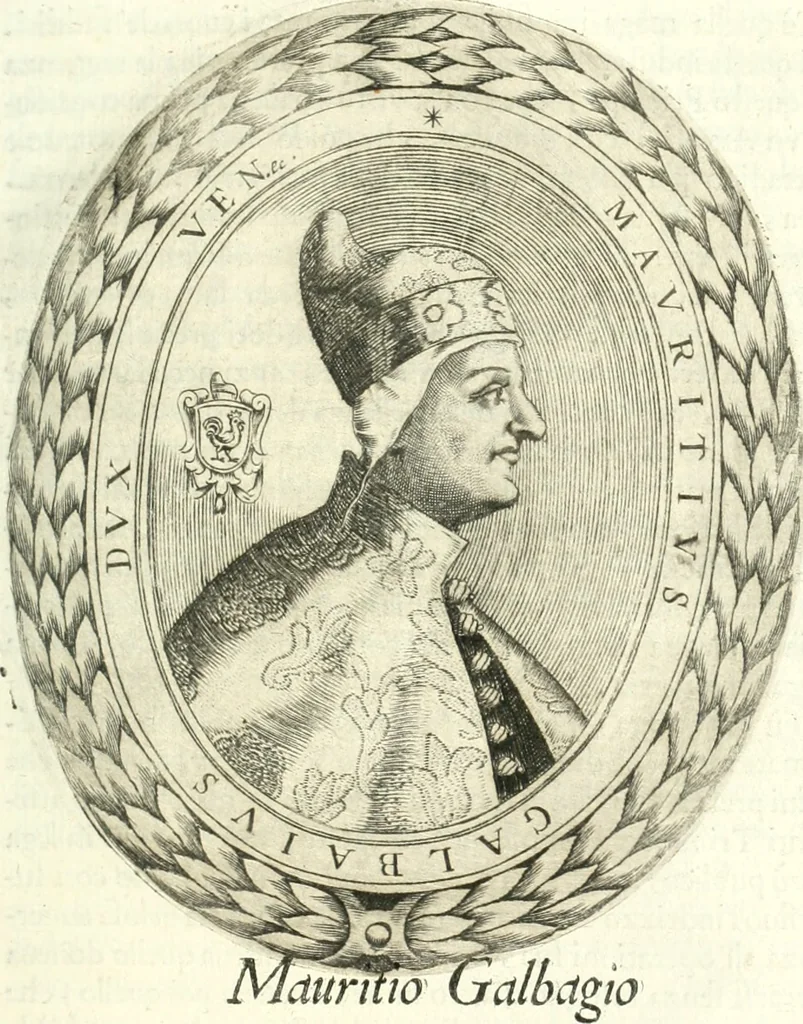 An illustration from Historia veneta, 1680, leaf 70