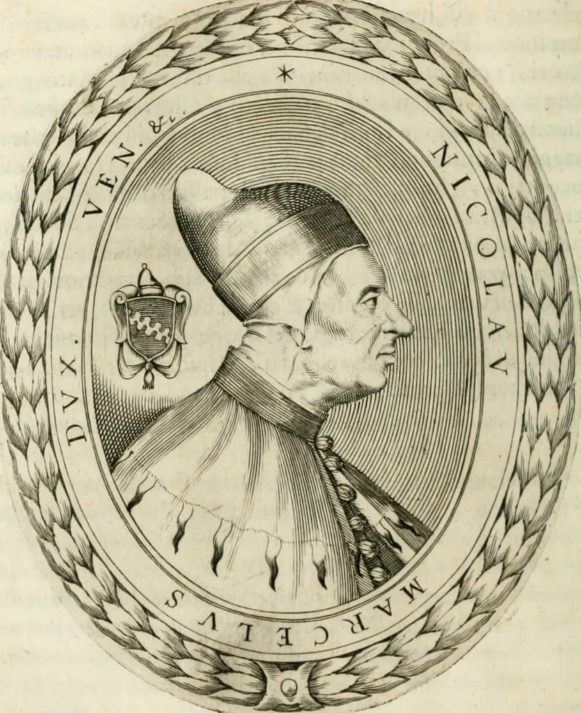 An illustration from Historia veneta, 1680, leaf 733