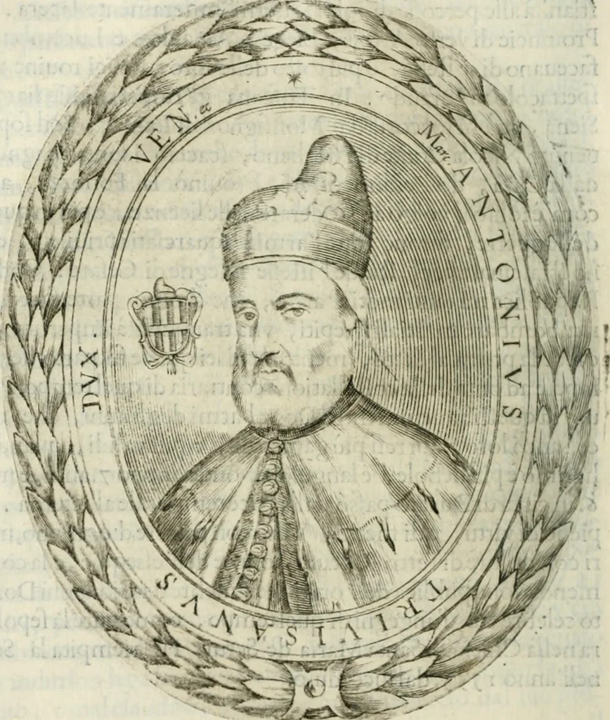 An illustration from Historia veneta, 1680, leaf 225