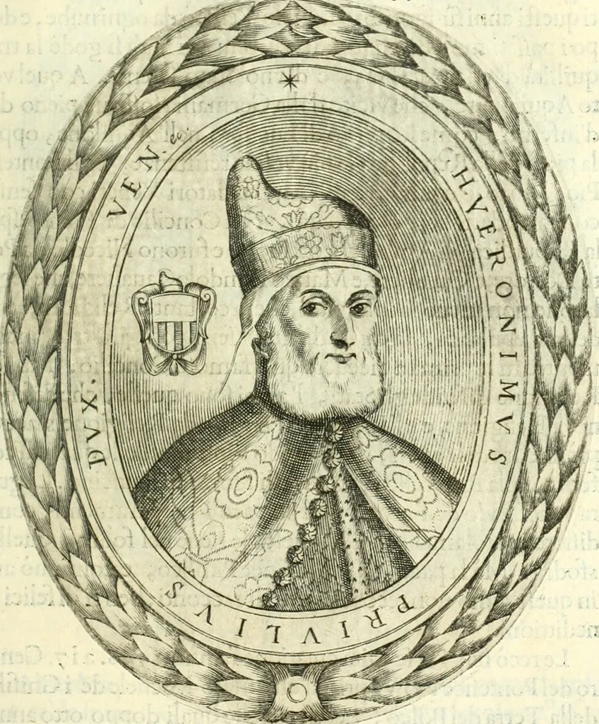An illustration from Historia veneta, 1680, leaf 232