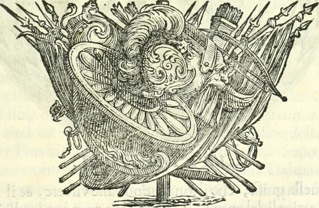 An illustration from Historia veneta, 1680, leaf 242