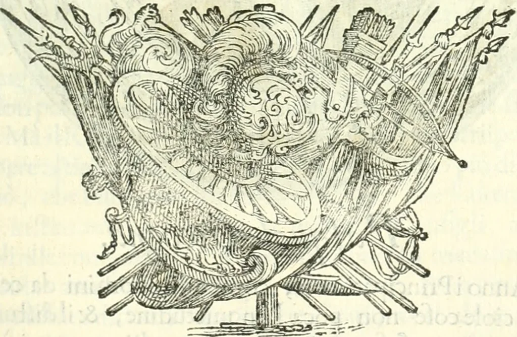 An illustration from Historia veneta, 1680, leaf 342