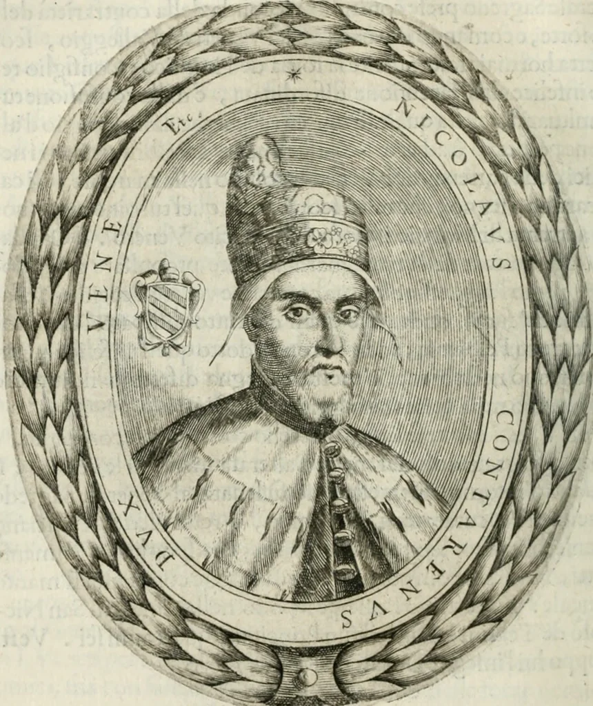 An illustration from Historia veneta, 1680, leaf 483
