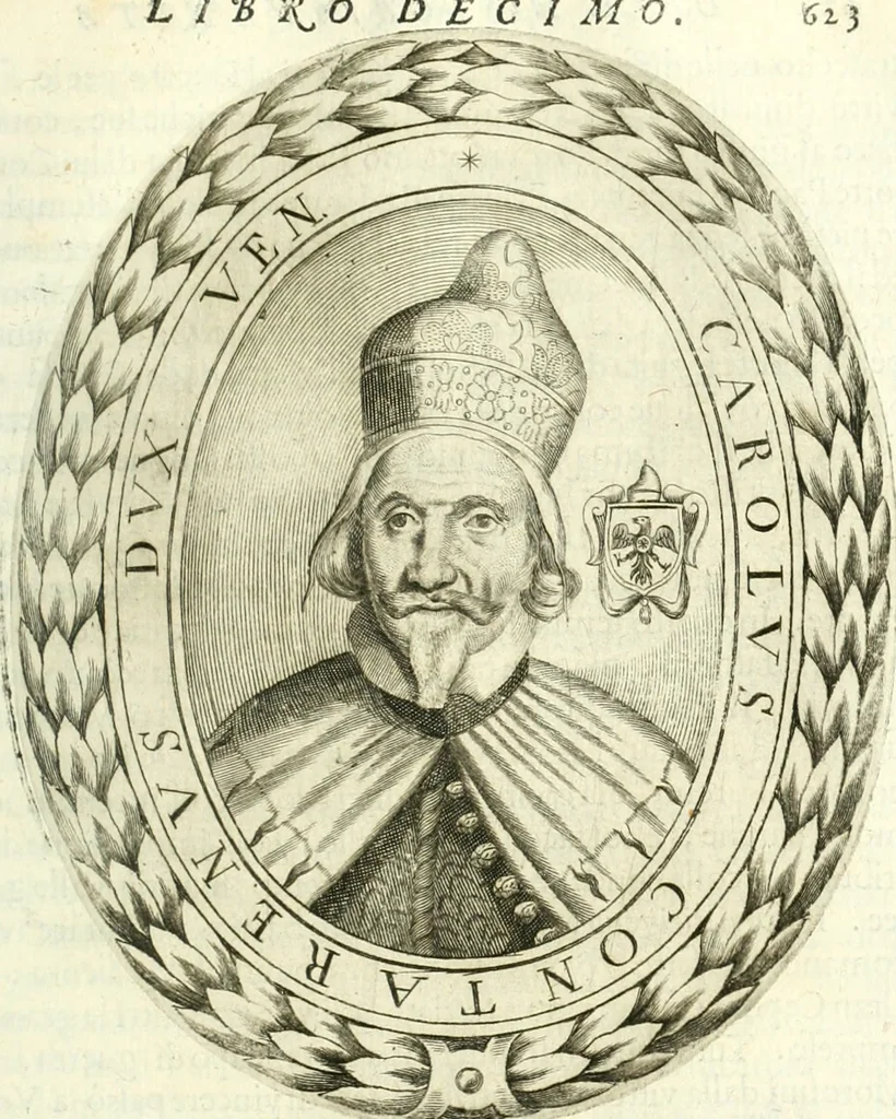 An illustration from Historia veneta, 1680, leaf 636
