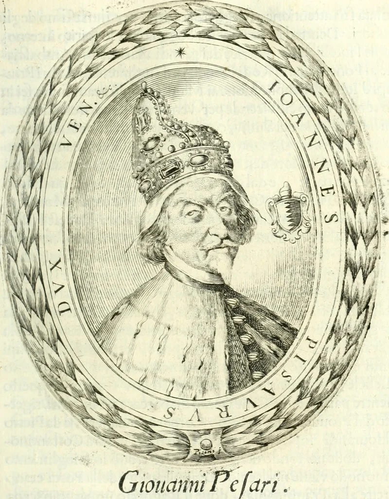 An illustration from Historia veneta, 1680, leaf 668