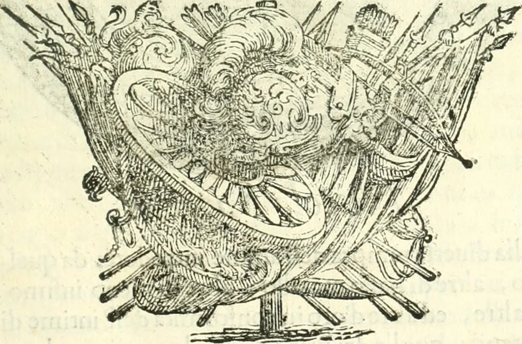 An illustration from Historia veneta, 1680, leaf 732