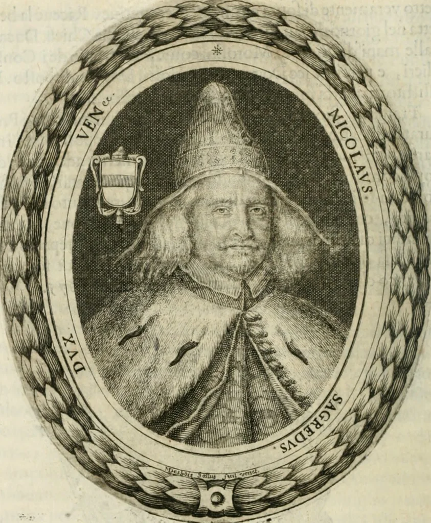 An illustration from Historia veneta, 1680, leaf 733