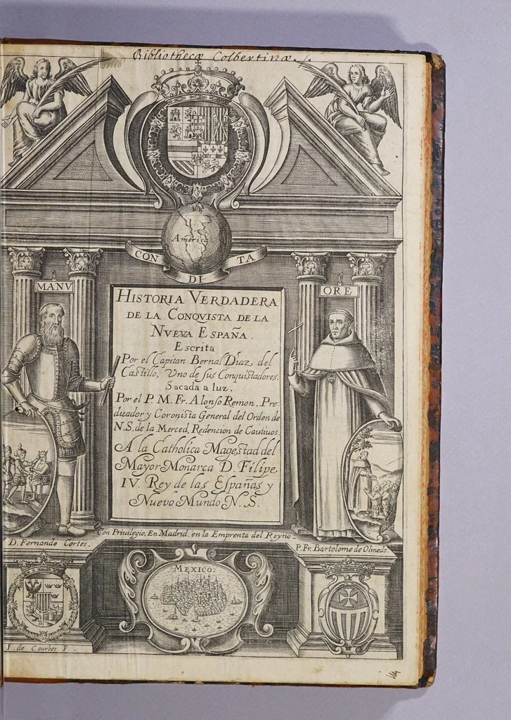 An illustration from Historia verdadera de la conquista de la Nueua España., 1632, leaf 7