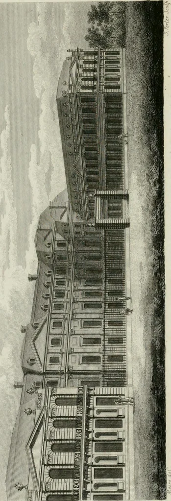 An illustration from A descriptive and historical account of various palaces and public buildings (English and foreign) : with biographical notices of their founders, and other eminent persons, 1821, leaf 127