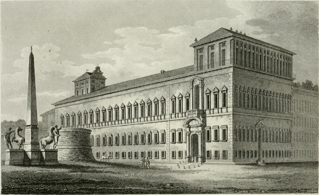 An illustration from A descriptive and historical account of various palaces and public buildings (English and foreign) : with biographical notices of their founders, and other eminent persons, 1821, leaf 261