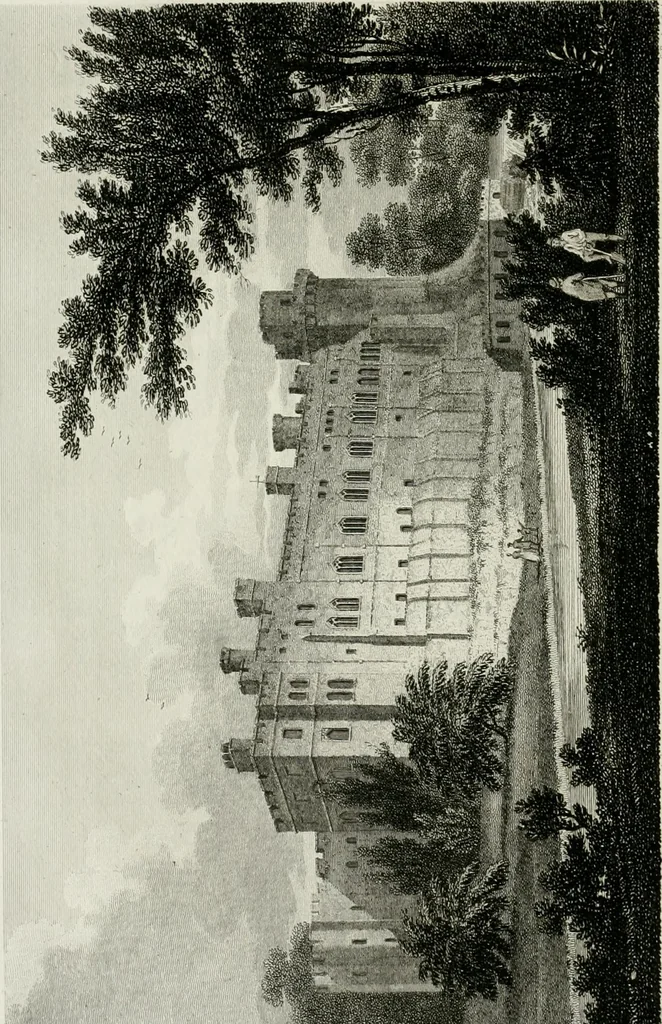 An illustration from A descriptive and historical account of various palaces and public buildings (English and foreign) : with biographical notices of their founders, and other eminent persons, 1821, leaf 275