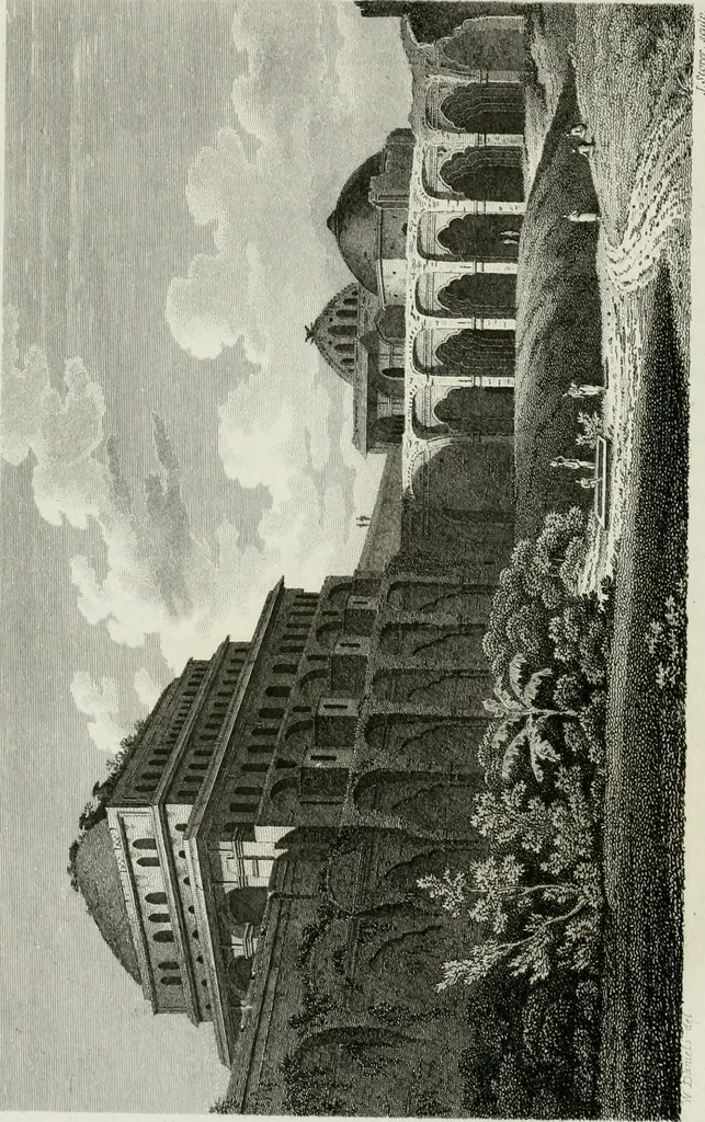 An illustration from A descriptive and historical account of various palaces and public buildings (English and foreign) : with biographical notices of their founders, and other eminent persons, 1821, leaf 325