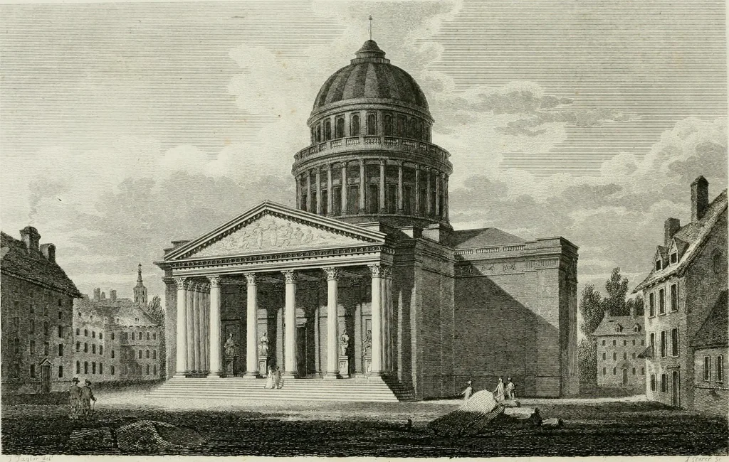 An illustration from A descriptive and historical account of various palaces and public buildings (English and foreign) : with biographical notices of their founders, and other eminent persons, 1821, leaf 367