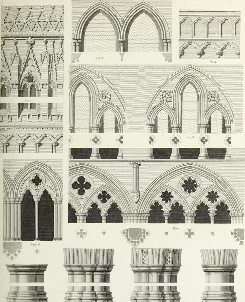 An illustration from An historical account of the Episcopal see, and cathedral church, of Sarum, or Salisbury : comprising biographical notices of the bishops : the history of the establishment, from the earliest period : and a description of the monuments : illustrated with engravings, 1814, leaf 160