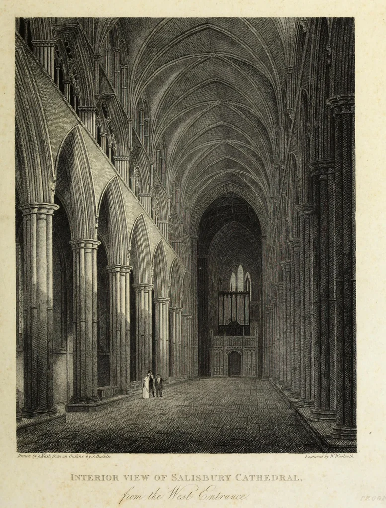 An illustration from An historical account of the Episcopal see, and cathedral church, of Sarum, or Salisbury : comprising biographical notices of the bishops : the history of the establishment, from the earliest period : and a description of the monuments : illustrated with engravings, 1814, leaf 170