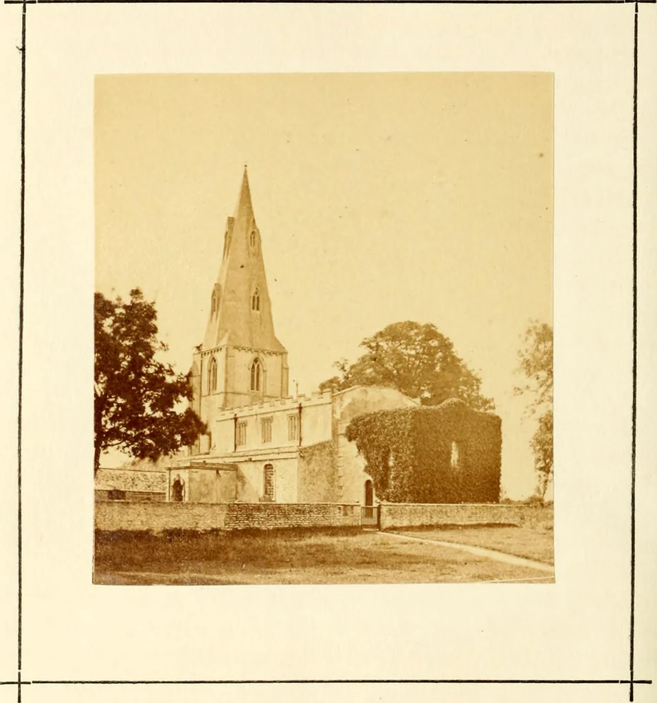 An illustration from Historical and architectural notes on the parish churches in and around Peterborough, 1868, leaf 208