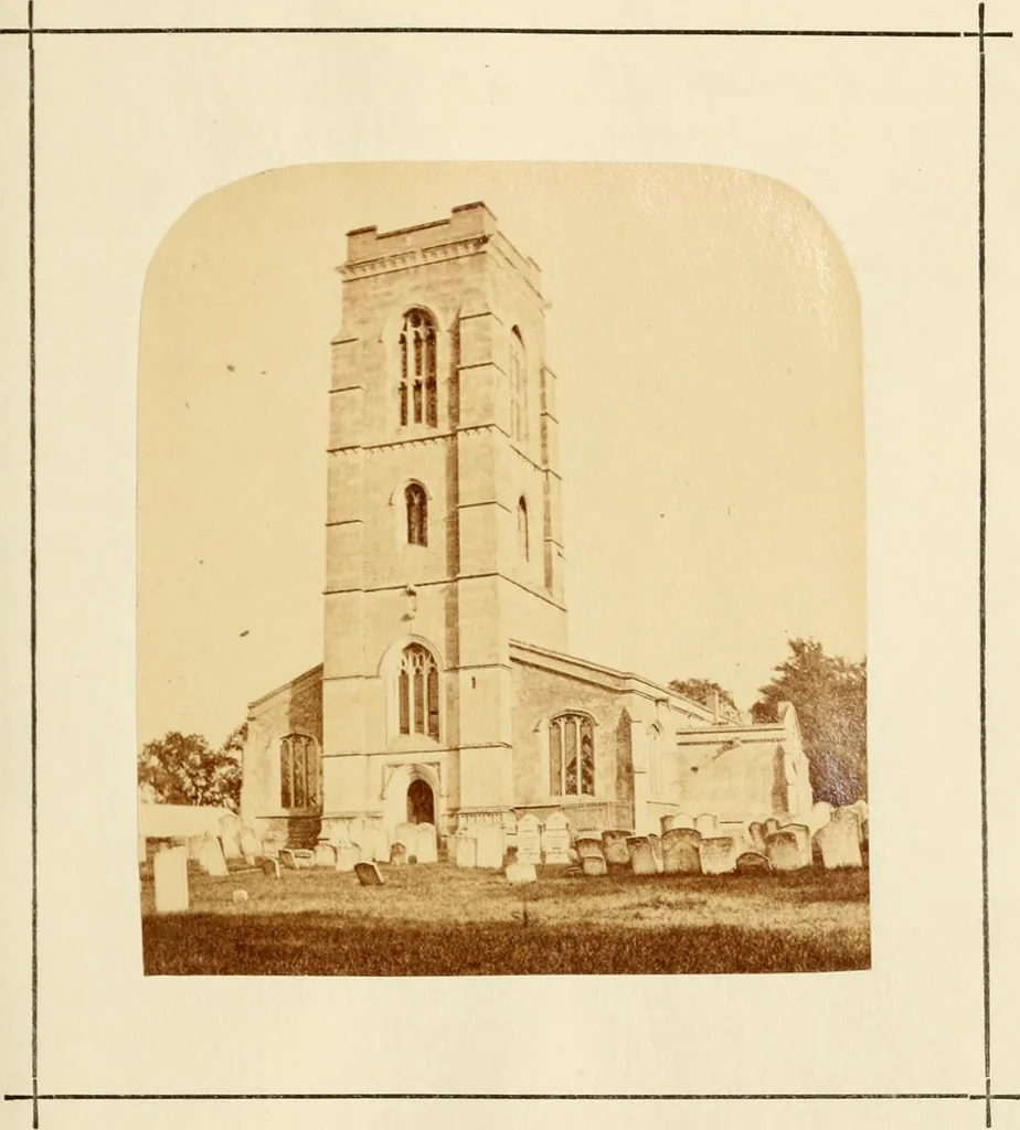 An illustration from Historical and architectural notes on the parish churches in and around Peterborough, 1868, leaf 217