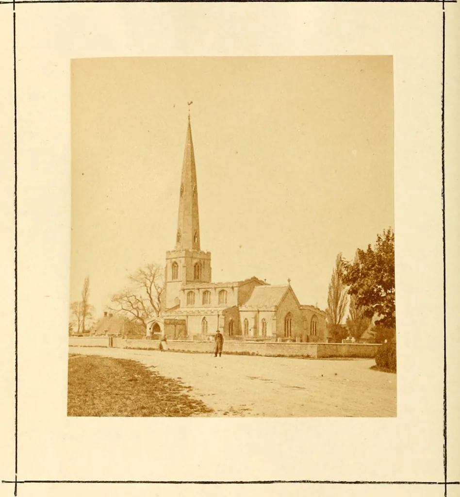 An illustration from Historical and architectural notes on the parish churches in and around Peterborough, 1868, leaf 96