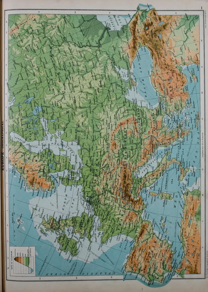 An illustration from An historical atlas of modern Europe from 1789-1914, with an historical and explanatory text, 1915, leaf 29