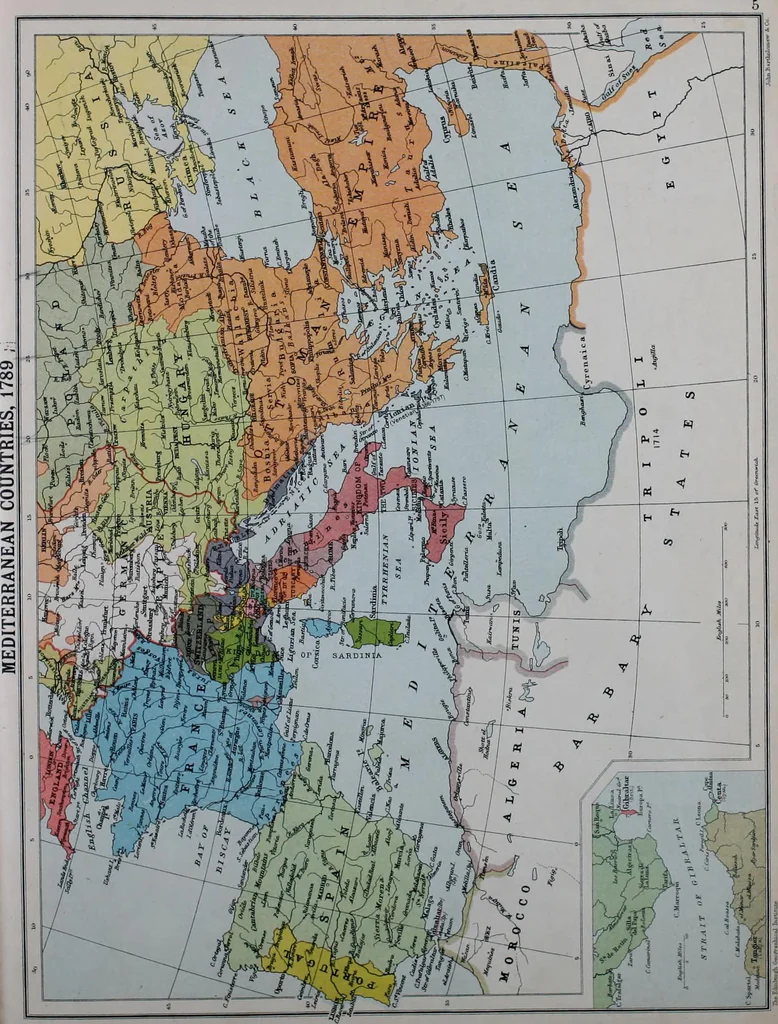 An illustration from An historical atlas of modern Europe from 1789-1914, with an historical and explanatory text, 1915, leaf 33
