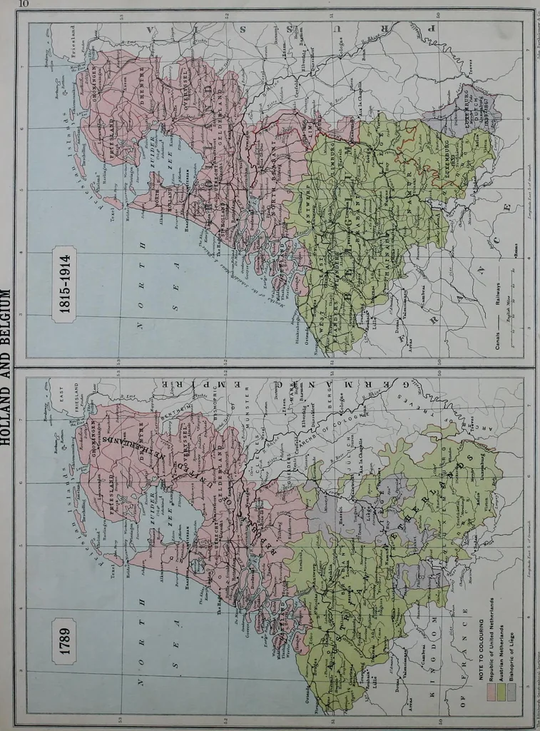 An illustration from An historical atlas of modern Europe from 1789-1914, with an historical and explanatory text, 1915, leaf 38