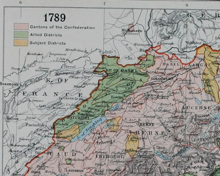 An illustration from An historical atlas of modern Europe from 1789-1914, with an historical and explanatory text, 1915, leaf 43