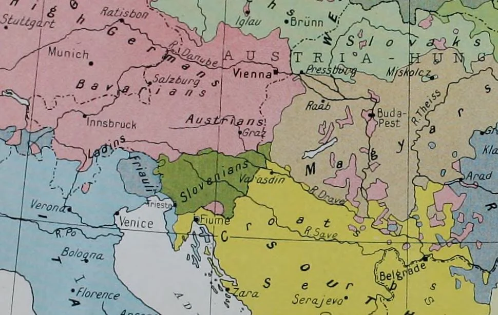 An illustration from An historical atlas of modern Europe from 1789-1914, with an historical and explanatory text, 1915, leaf 46