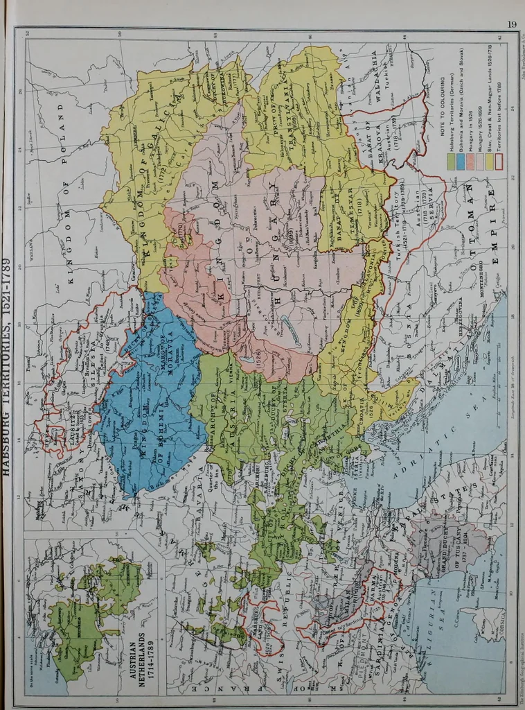 An illustration from An historical atlas of modern Europe from 1789-1914, with an historical and explanatory text, 1915, leaf 47