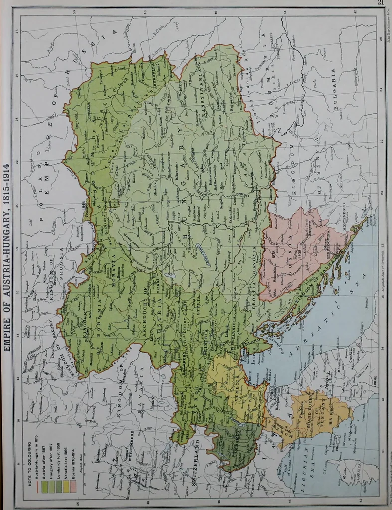 An illustration from An historical atlas of modern Europe from 1789-1914, with an historical and explanatory text, 1915, leaf 49