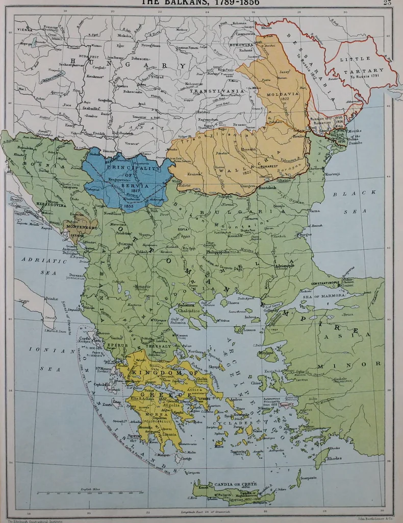 An illustration from An historical atlas of modern Europe from 1789-1914, with an historical and explanatory text, 1915, leaf 51