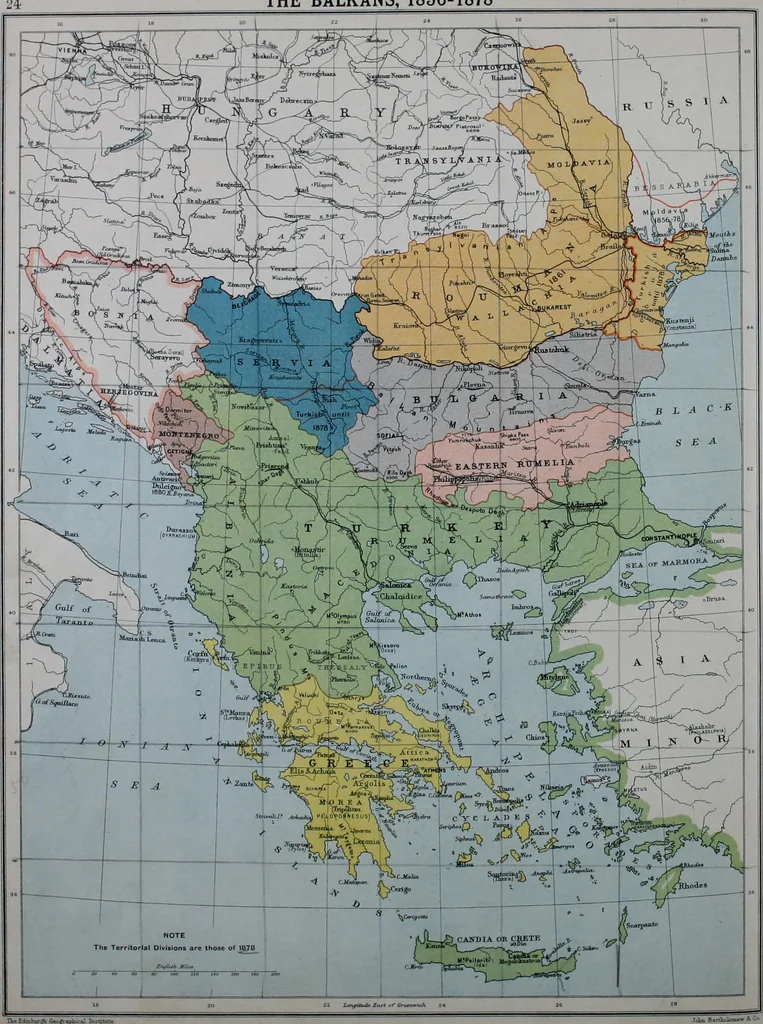 An illustration from An historical atlas of modern Europe from 1789-1914, with an historical and explanatory text, 1915, leaf 52
