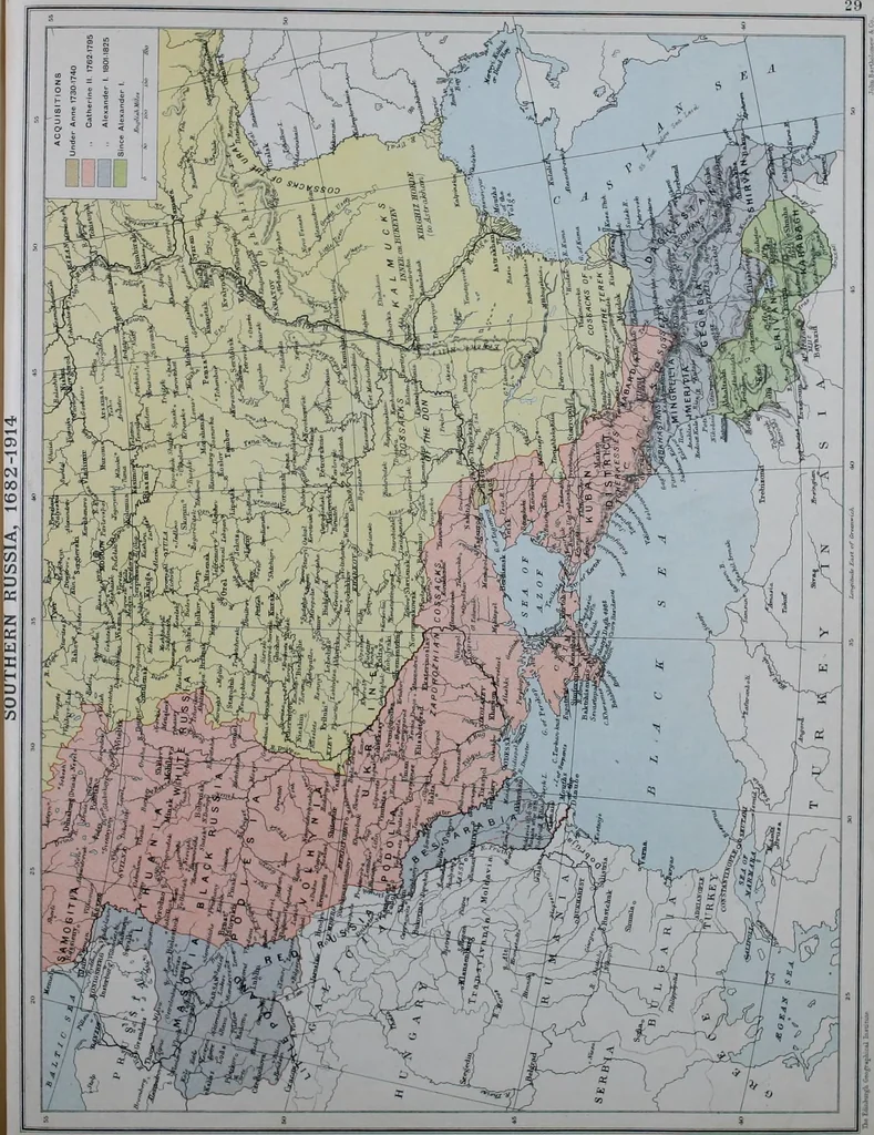 An illustration from An historical atlas of modern Europe from 1789-1914, with an historical and explanatory text, 1915, leaf 57