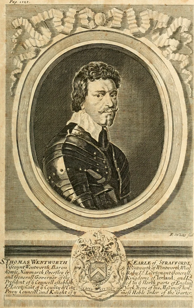 An illustration from Historical collections of private passages of state, weighty matters in law, remarkable proceedings in five parliaments : beginning the sixteenth year of King James. anno 1618, and ending the fifth year of King Charls [sic], anno 1629, 1659, leaf 174