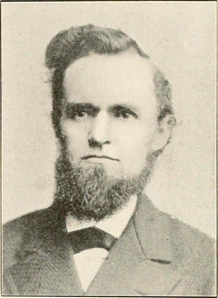 An illustration from Historical data and life sketches of the deceased ministers of the Indiana Conference of the Evangelical Association, 1835 to 1915, 1915, leaf 122