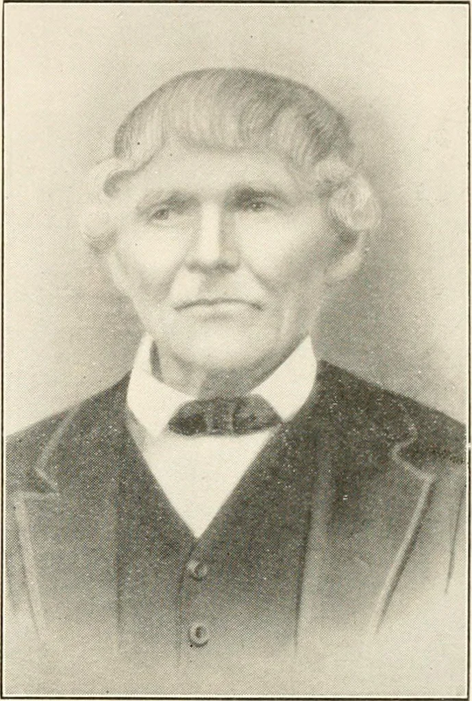 An illustration from Historical data and life sketches of the deceased ministers of the Indiana Conference of the Evangelical Association, 1835 to 1915, 1915, leaf 132