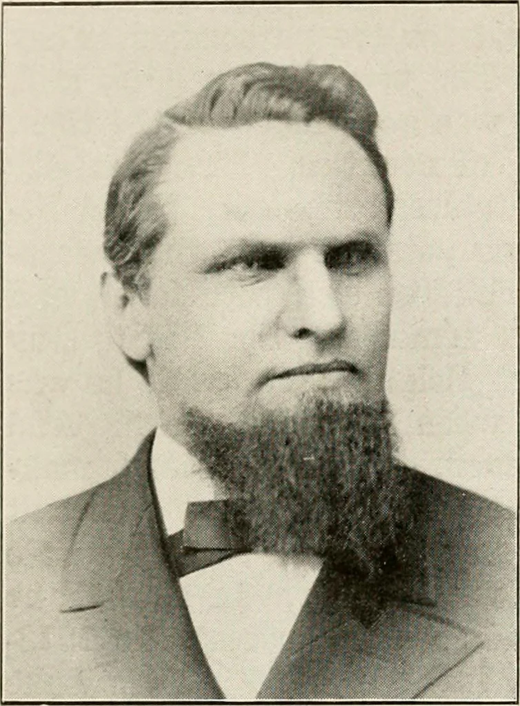 An illustration from Historical data and life sketches of the deceased ministers of the Indiana Conference of the Evangelical Association, 1835 to 1915, 1915, leaf 167