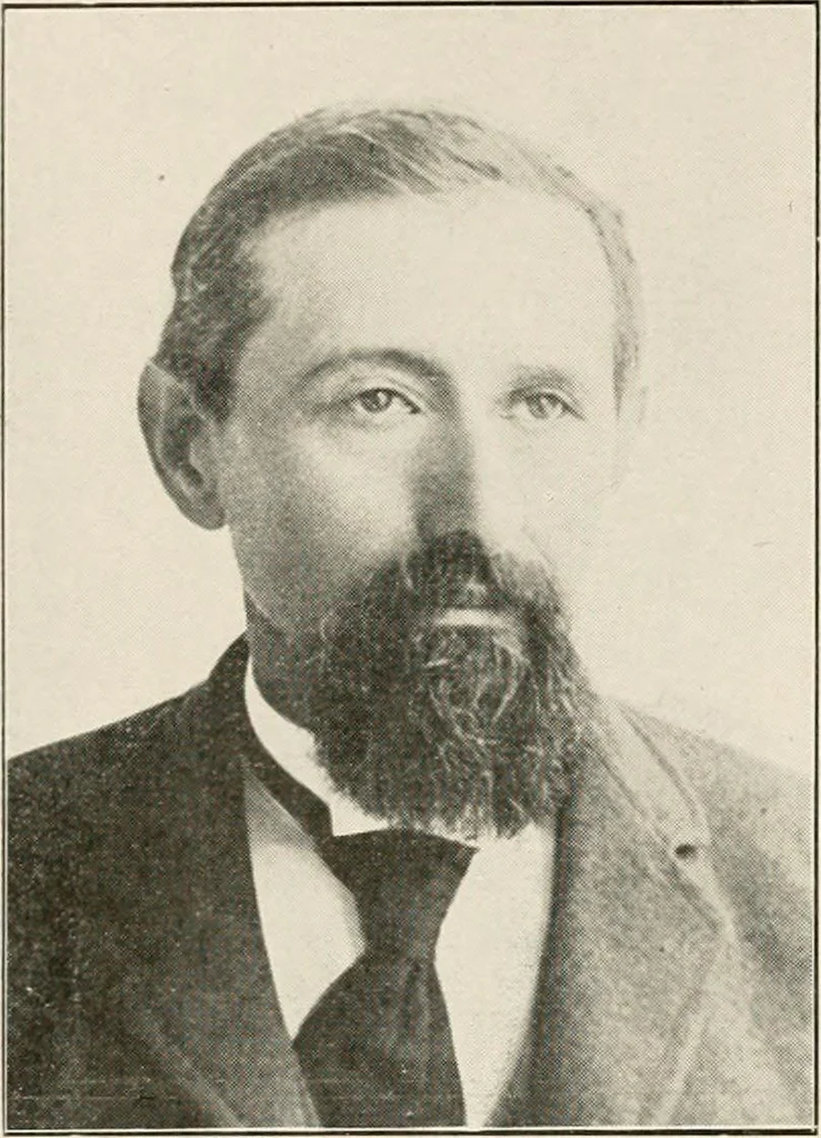 An illustration from Historical data and life sketches of the deceased ministers of the Indiana Conference of the Evangelical Association, 1835 to 1915, 1915, leaf 175