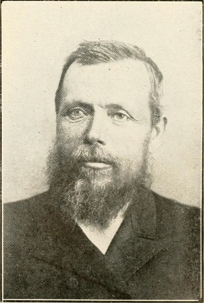 An illustration from Historical data and life sketches of the deceased ministers of the Indiana Conference of the Evangelical Association, 1835 to 1915, 1915, leaf 254