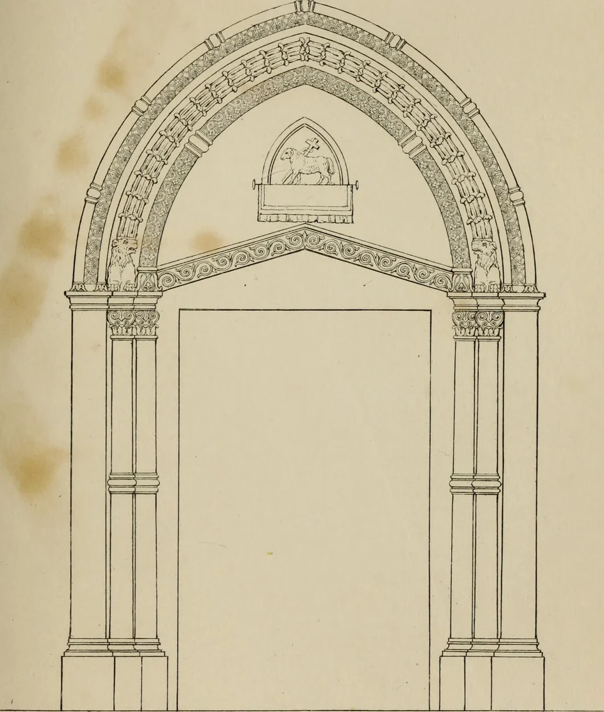 An illustration from An historical essay on architecture, 1835, leaf 108