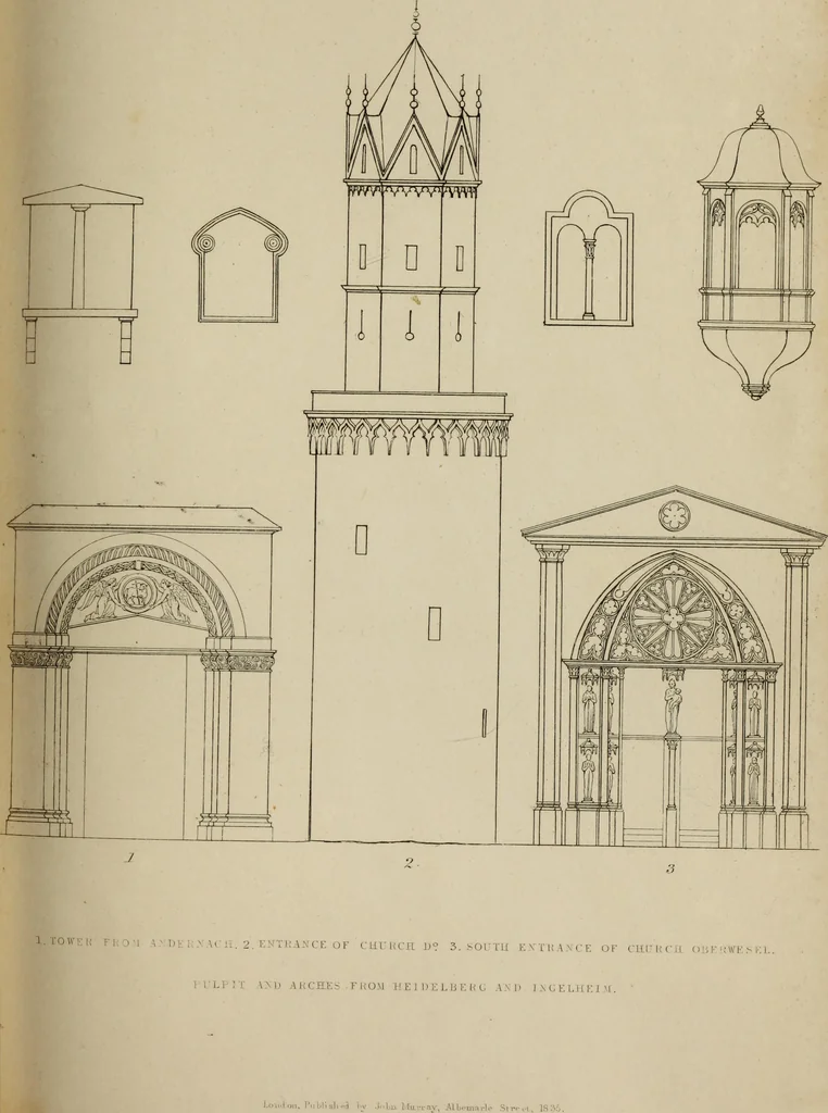 An illustration from An historical essay on architecture, 1835, leaf 124