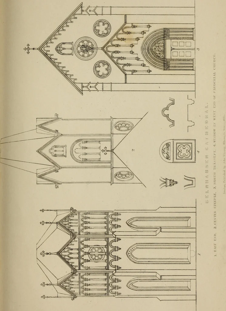 An illustration from An historical essay on architecture, 1835, leaf 132