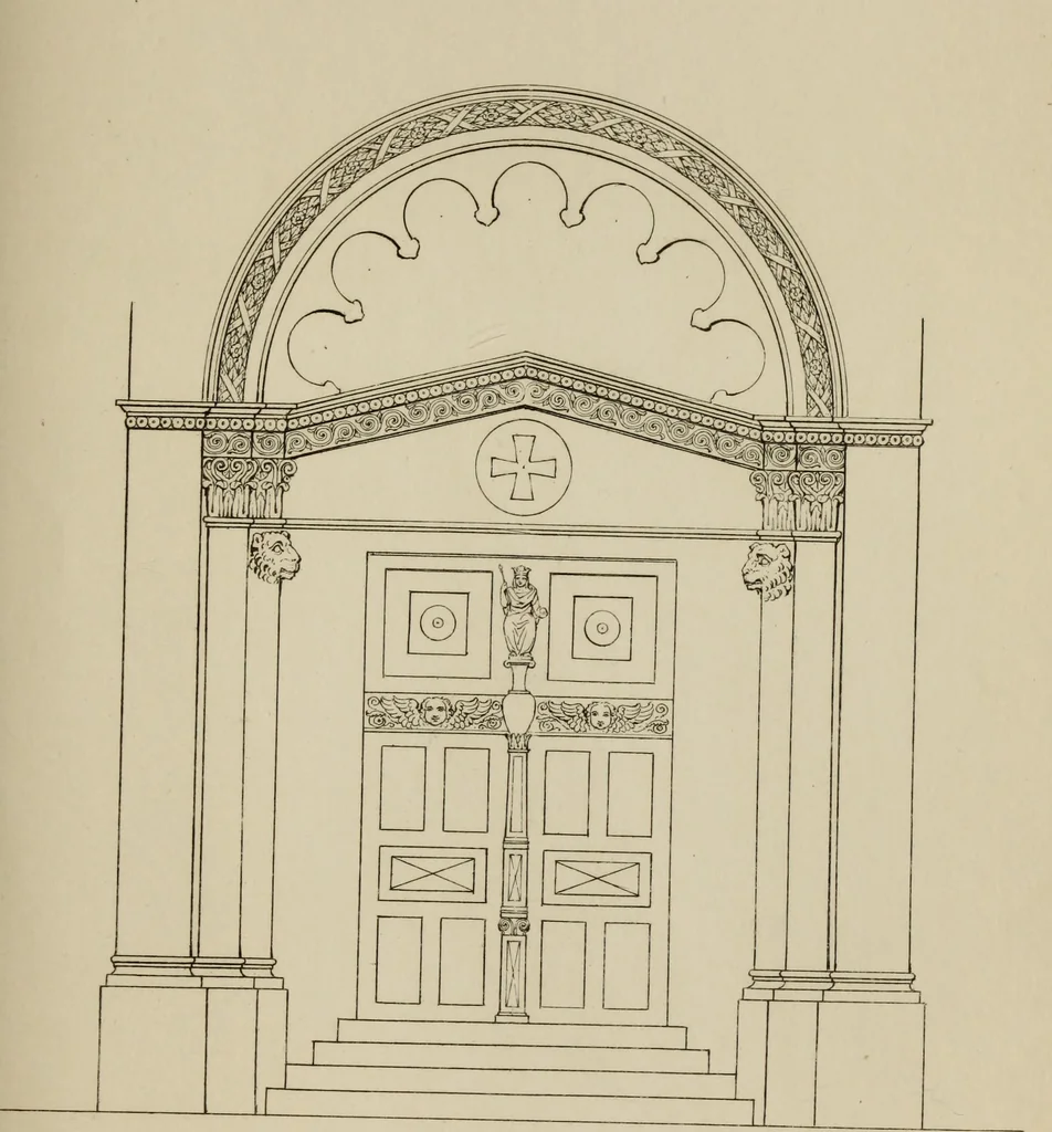 An illustration from An historical essay on architecture, 1835, leaf 142