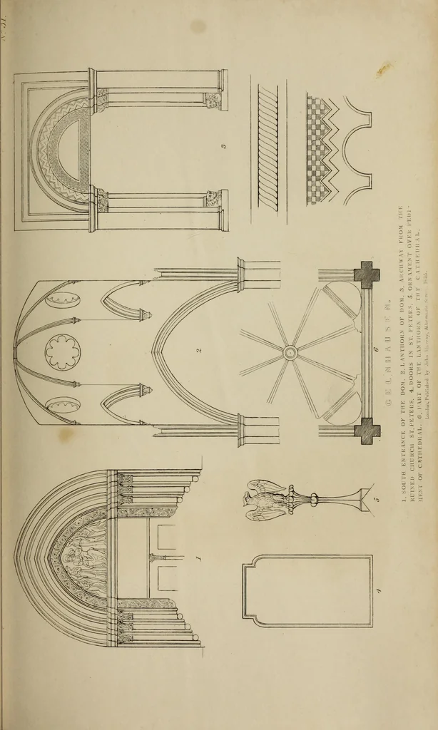 An illustration from An historical essay on architecture, 1835, leaf 72