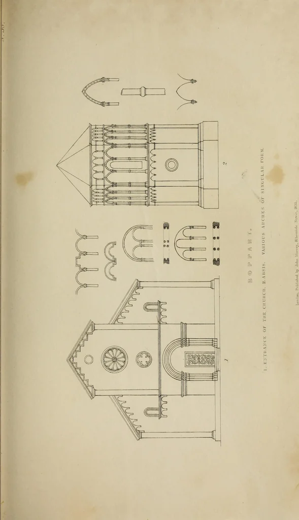 An illustration from An historical essay on architecture, 1835, leaf 86