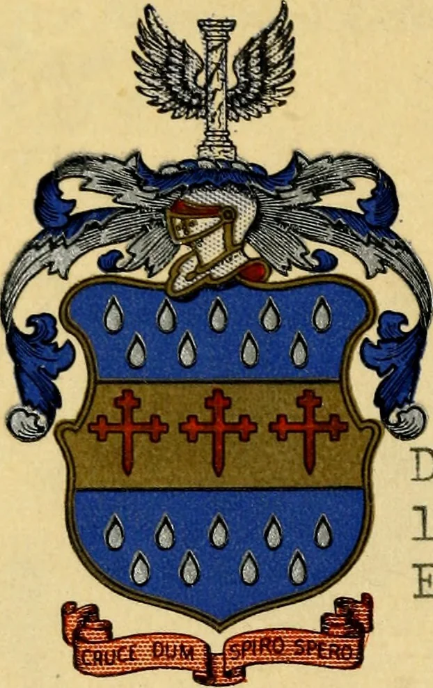 An illustration from An historical and geographical account of the province and country of Pensilvania; and of West-New-Jersey in America. The richness of the soil, the sweetness of the situation, the wholesomeness of the air, the navigable rivers, and others, the prodigious encrease of corn, the flourishing condition of the city of Philadelphia, with the stately buildings, and other improvements there. The strange creatures, as birds, beasts, fishes,and fowls, with the several sorts of minerals, purging waters, and stones, lately discovered. The natives, aborogmes [!] their language, religion, laws, and customs; the first planters, the Dutch, Sweeds, and English, with the number of its inhabitants; as also a touch upon George Keith's new religion, in his second change since he left the Quakers. With a map of both countries, 1698, leaf 1
