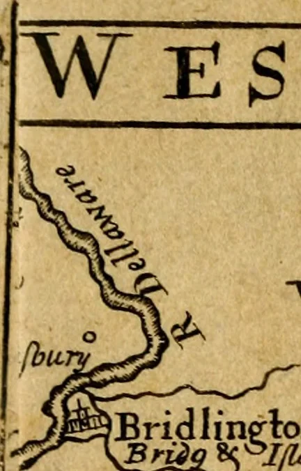 An illustration from An historical and geographical account of the province and country of Pensilvania; and of West-New-Jersey in America. The richness of the soil, the sweetness of the situation, the wholesomeness of the air, the navigable rivers, and others, the prodigious encrease of corn, the flourishing condition of the city of Philadelphia, with the stately buildings, and other improvements there. The strange creatures, as birds, beasts, fishes,and fowls, with the several sorts of minerals, purging waters, and stones, lately discovered. The natives, aborogmes [!] their language, religion, laws, and customs; the first planters, the Dutch, Sweeds, and English, with the number of its inhabitants; as also a touch upon George Keith's new religion, in his second change since he left the Quakers. With a map of both countries, 1698, leaf 9