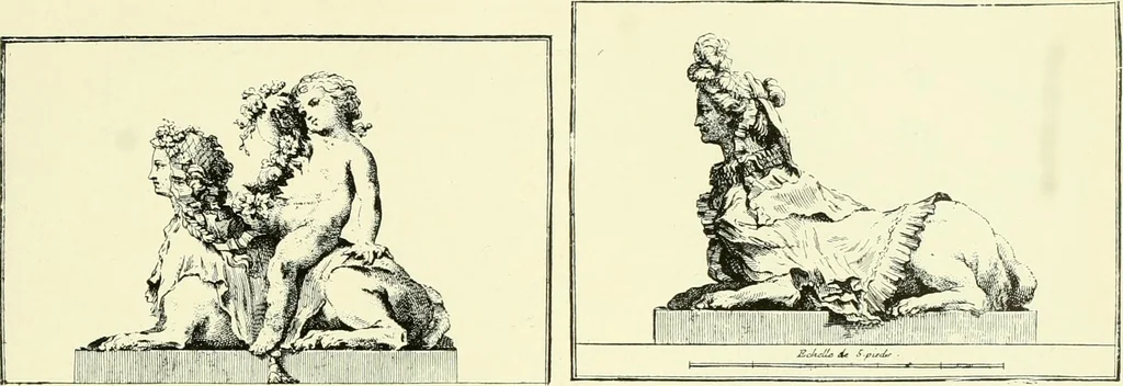 An illustration from An historical guide to French interiors, furniture, decoration, woodwork & allied arts during the last half of the seventeenth century, the whole of the eighteenth century, and the earlier part of the nineteenth, 1903, leaf 122