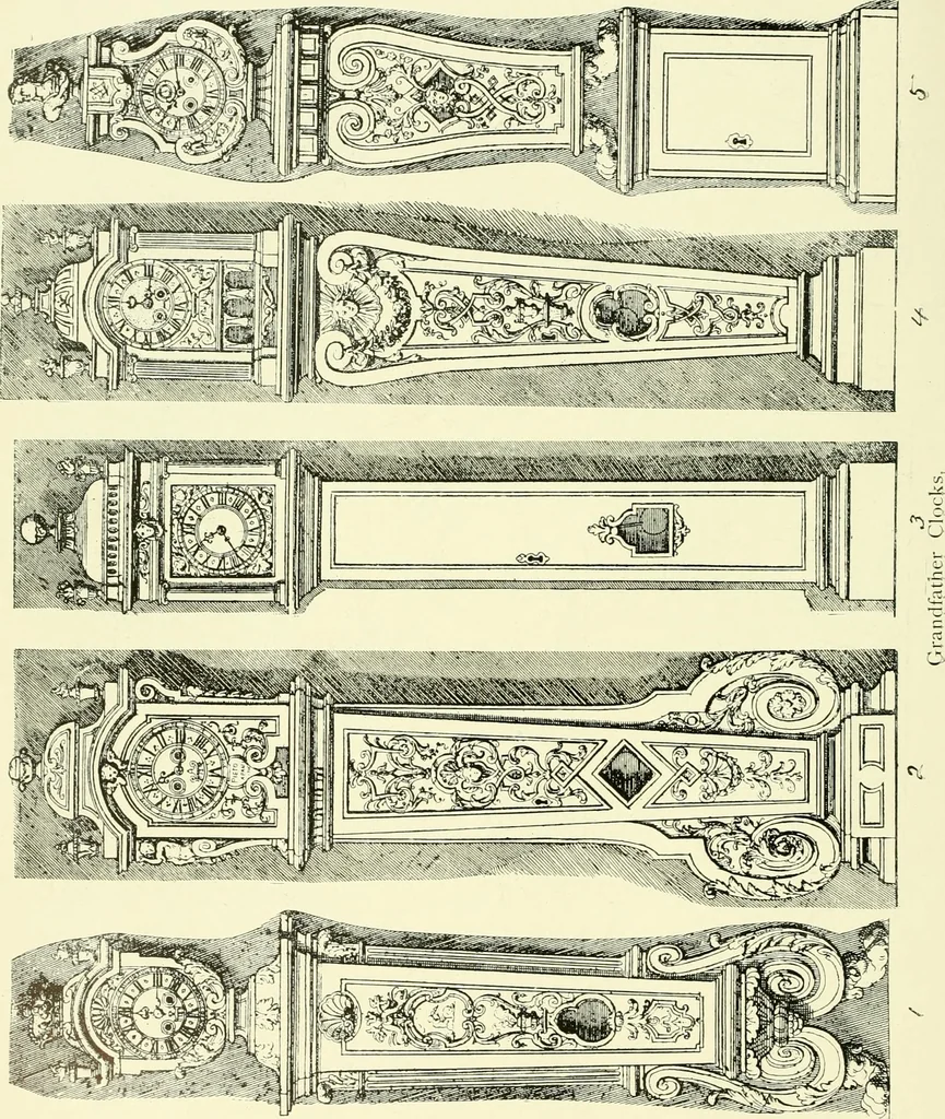 An illustration from An historical guide to French interiors, furniture, decoration, woodwork & allied arts during the last half of the seventeenth century, the whole of the eighteenth century, and the earlier part of the nineteenth, 1903, leaf 123