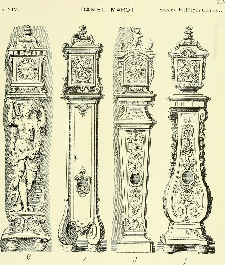 An illustration from An historical guide to French interiors, furniture, decoration, woodwork & allied arts during the last half of the seventeenth century, the whole of the eighteenth century, and the earlier part of the nineteenth, 1903, leaf 124