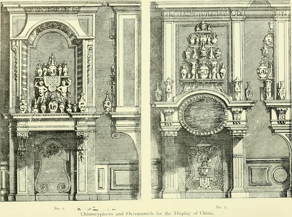 An illustration from An historical guide to French interiors, furniture, decoration, woodwork & allied arts during the last half of the seventeenth century, the whole of the eighteenth century, and the earlier part of the nineteenth, 1903, leaf 129